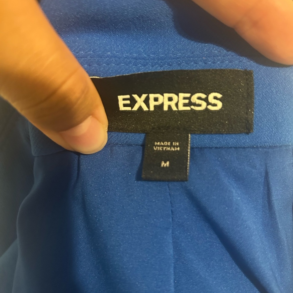 Express Royal Blue Double-Breasted Blazer - Picture 4 of 4